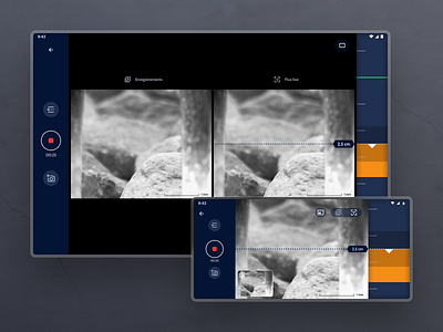 Geo-endoscope controller app adaptative app connected design graphic design iot mobile tablet ui ux
