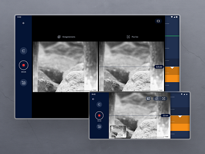 Geo-endoscope controller app adaptative app connected design graphic design iot mobile tablet ui ux