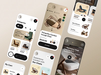 A Seamless E-Commerce App Design app application architecture company decor design furniture furniture app home interior interior design mobile mobile app mobile application modern ui ux