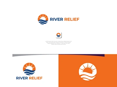 River Relief logo design brand brand identity branding design graphic design logo logo design logo designer logo designs logos tan tanzina akter tanzinaart ui