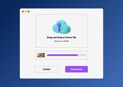 File Upload - DailyUI - 031 031 challenge daily ui daily ui 031 daily ui challenge design drag an drop file upload image upload upload library loadingg mage upload upload product design status symbol ui ui detail ui elements ui ux design uploaad ux