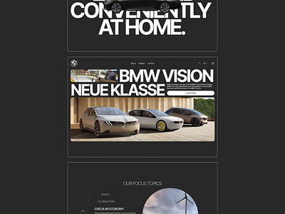 BMW | WEBSITE REDESIGN after effects animation design ui uxui webdesign