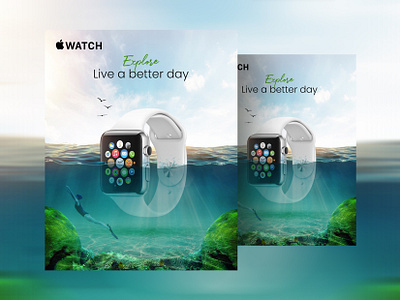 Apple Creative Ads apple apple ads applewatch creativeads iphone manipulation mawlud mawlud hasan photoshop smart watch social media watch