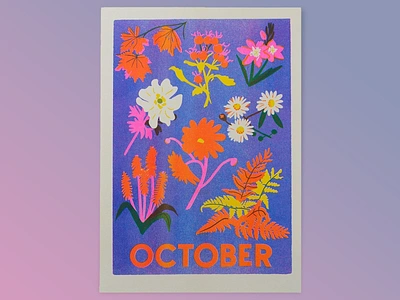 Poster : "Autumn Blooms" app art art design artofnature artwork branding design designposter flower graphic design inspiration logo mobile app naturalart nature pinterest poster posterdesign ui ux