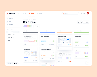 Dashboard for Task Management 3d animation app appdesign branding dashboard design graphic design illustration logo motion graphics sprint task task management ui uidesign ux uxdesign web design website