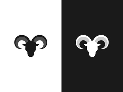 Ram Logo Concept: Symbol of Power animal bold brand identity branding creative forest graphic design illustration logo design mascot monogram powerful ram ram icon silhouette strength symbol vector wild wildlife