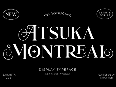 Atsuka Montreal Font freebie freebies graphic design illustration logo typography ui