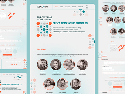 Solvium Consulting Website Light Mode adobe adobe illustrator adobe photoshop figma ui ux webdesign