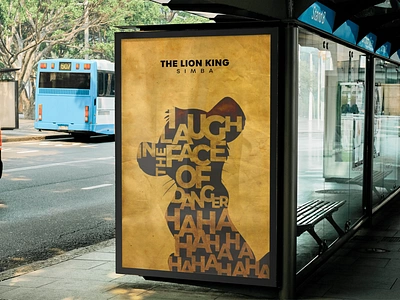 Lion King Poster Advert Branding & Mockup advertisement branding graphic design