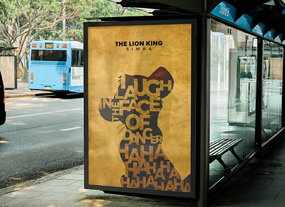 Lion King Poster Advert Branding & Mockup advertisement branding graphic design