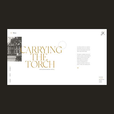 J.Arthur Co. - Type Exploration 2/2 gold graphic design layout minimal premuim sepia typography ui ui design ux web web design website website design white