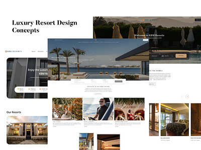 Luxury Resort Website Design – KBM Resorts 🌴✨ airbnb figma hotel booking luxury luxury resort resorts responsive designs room booking travel