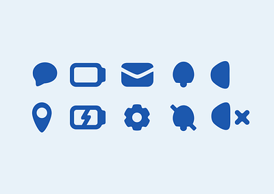 Icons! app art blue branding colors dark design graphic design icons illustration light logo set shapes ui warm website