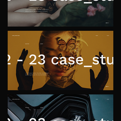 Selected Screens - Chris Carruthers Folio 1/2 fashion folio graphic design logo minimal mockup portfolio typography ui ui design ux ux design web web design website