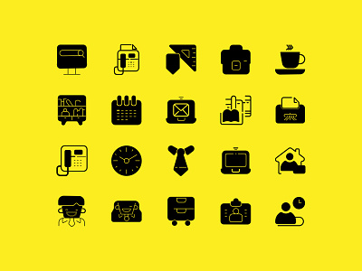 Workplace FILL Icons Set badge calendar computer hot drink icon icon set icon world iconography linear marketing monitor notebook outline phone pictogram printer vector