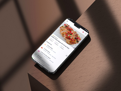 Recipe Detail Page app food food details ingredient mobile app mobileappdesign modernfoodap productdesign recipeapp recipegenerator ui uiux ux