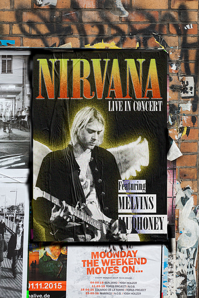 Nirvana Poster Design 3d graphic design poster