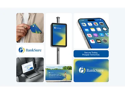 BankSure Logo & Branding banking brand brand identity branding design finance graphic design graphicdesign icon logo logodesign logotype mark minimal minimalist modern social media symbol vector visual design