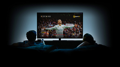 Smart TV UI Design: Making Entertainment Simple and Engaging interactive tv ui minimalist tv design modern tv ui smart tv experience smart tv sports ui smart tv ui