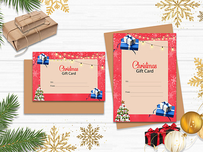 Christmas Wish\Gift Card advertising card christmas gift card christmas wishgift card christtmmas wish card creative design facebook post gift card graphic design happy new yeear cardd illustration instagram post print product design template wish card