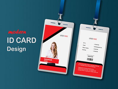 ID Card Design corporate id creative design graphic design id card id card design modern id card design print product design studentt id template