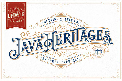 Java Heritages + Extras (UPDATE) alternates beer custom decorative elegant hipster java heritages extras (update) logo modern period style poster romance sign signage western whiskey