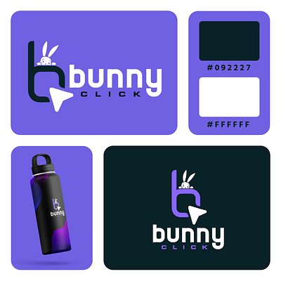 BUNNY CLICK Logo Concept app branding design graphic design illustration logo typography ui ux vector