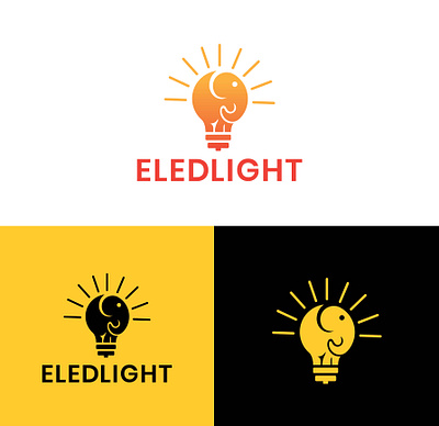 Elephant + Light branding graphic design logo