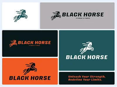 Logo Design for Fitness and Training Centre adobe illustrator branding fitness logo fitness training graphic design gym gym centre gym centre logo horse icon horse logo horse logo design logo design logo mark minimal training centre logo