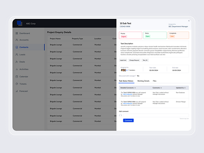 Saas Task Management dashboard saas ui design uidesign uiux ux design