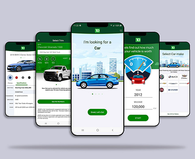 TD Wheels - Vehicle Search & Financing animation branding graphic design motion graphics ui