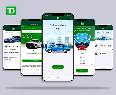 TD Wheels - Vehicle Search & Financing animation app branding design graphic design icon illustration logo motion graphics typography ui ux vector web website