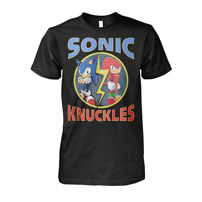 Taylor Decker Sonic & Knuckles Shirt design illustration