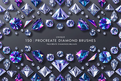 150 Procreate Diamonds Brushes brushes design procreates vector