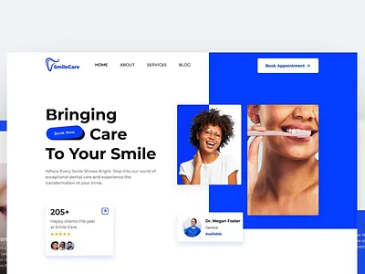 Smile Care - Dentist’s Website Design by Brandsquare branding design by brandsquare brandsquare website design by khaled farhad