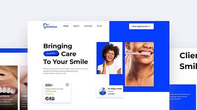 Smile Care - Dentist’s Website Design by Brandsquare branding design by brandsquare brandsquare website design by khaled farhad