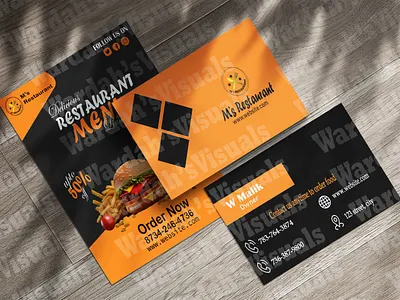 Restaurant Branding branding business card graphic design logo ui