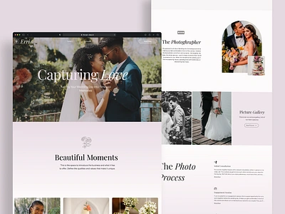 Wedding Photographer Website Template branding flowers website photographer website pink website service design website template website wix weddign website wix wedding wedding photographer wedding theme weddings wix wix studio template