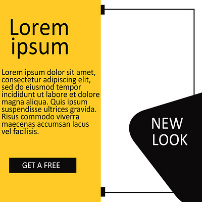 Lorem Ipsum New Look black metal branding illustration ipsum new lorem ipsum new look ui