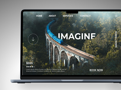 Imagine Inc. figma framer illustration landing page parallax effect portfolio responsive design ui ux web design