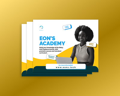 Business Flyer Design for Eon's Academy branding design figma flyer graphic design logo social media design