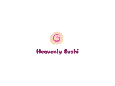 Heavenly Sushi Logo awesome branding design graphic design logo minimalist vector