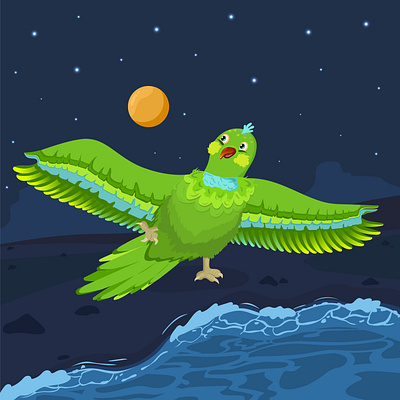 Playful Parrot with a Ball animalart birdillustration colorfulart creativeprocess cuteanimal digitalillustration dribbble graphicdesign greenparrot illustrationseries natureinspiration parrot parrotillustration playfuldesign tropicalart tropicalvibes vector vectorart vectorillustratio