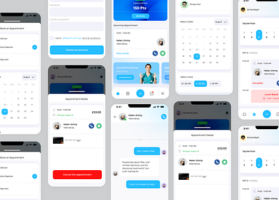 Medical Appointment App app appointment booking figma medical mobile ui ux