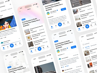 Mobile Articles - Lookscout Design System android clean design design system ios layout lookscout responsive ui user interface ux