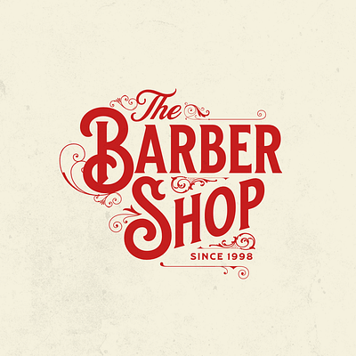 The Barbershop barbershop barbershop logo branding classic graphic design typography vintage