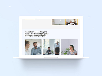 Career coaching website features section exploration about features section service website