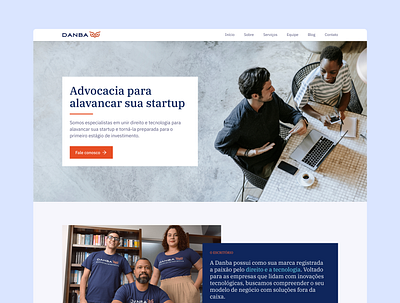 Danba Legal Services → Website design graphic design landing page law ui website