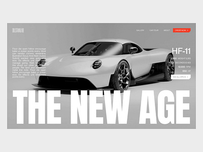 HF-11 Car Website Redesign 3d animation awwwards creativewebsite motion graphics ui websitedesign