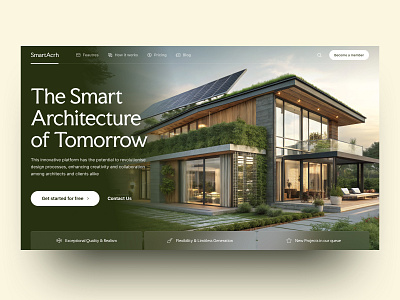 Landing page for Architecture AI SaaS app architecture design graphic design landing landing page saas ui ux web website